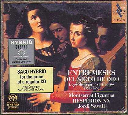 ENTREMESES DEL SIGLO DE ORO (HESPERION XX) (CD/SACD)